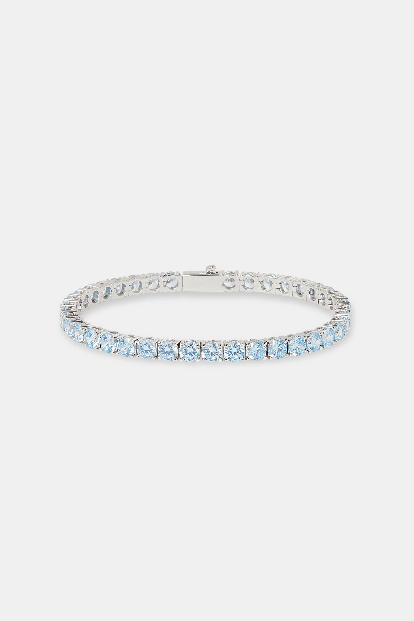 Hellblaues Tennisarmband – 5 mm